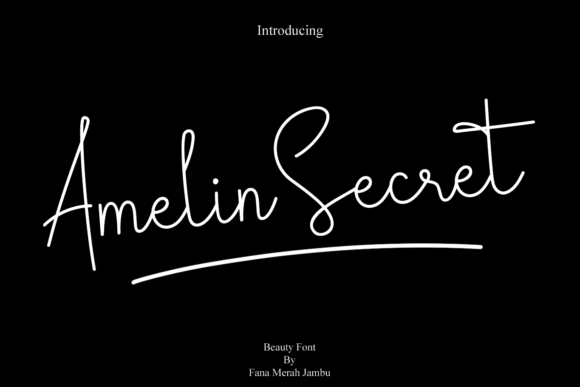 Amelin Secret: A Font That Elevates Branding with Elegance