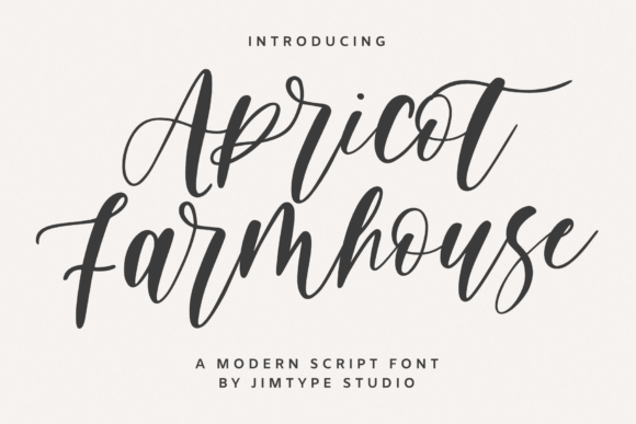 Apricot Farmhouse: A Script Font with Timeless Charm