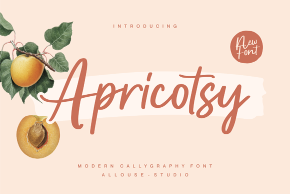 Apricotsy: A Playful Script Font for Digital Creativity