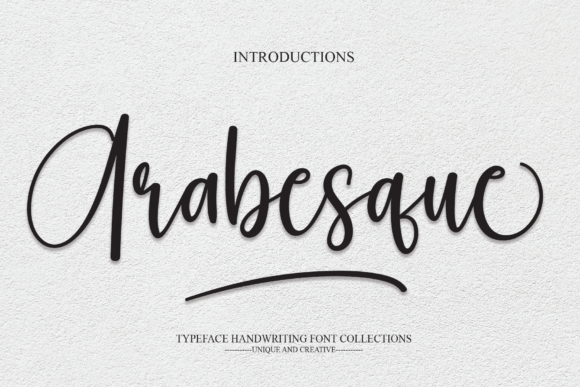 Arabesque: A Script Font for Modern Editorial Design
