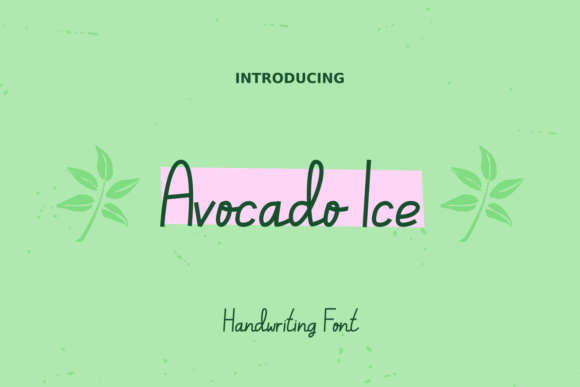 Avocado Ice Script Font for Handmade Creations