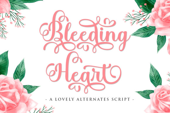 Bleeding Heart Font for Modern Web Design