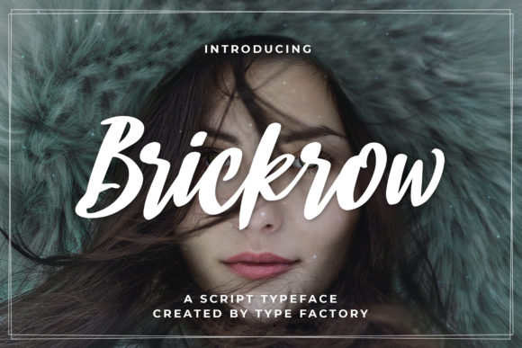 Brickrow: A Bold Script Font for Small Business Branding