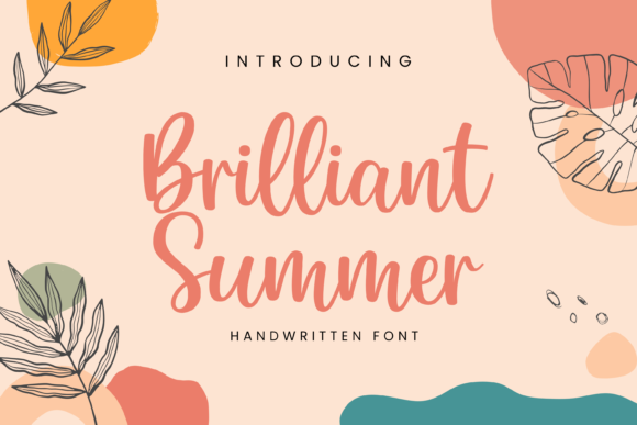 Brilliant Summer Script Font for Editorial Design