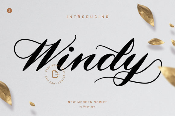 Bring Your Creations to Life with the Windy Script Font