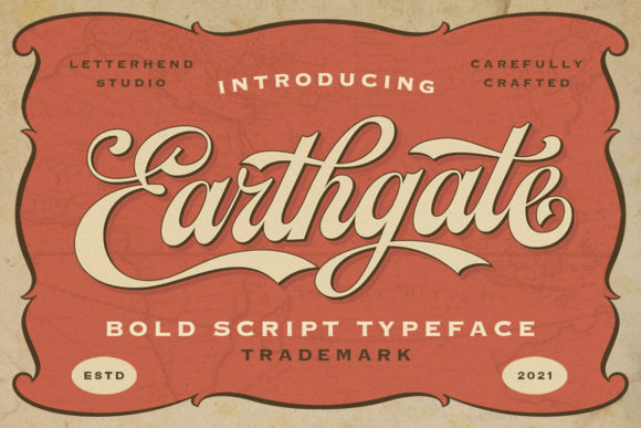 Earthgate: A Script Font for Modern Branding