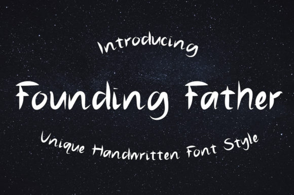 Founding Father: A Handwritten Font for Modern Editorial Design