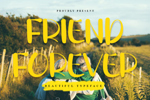 Friend Forever Font for Handmade Creations