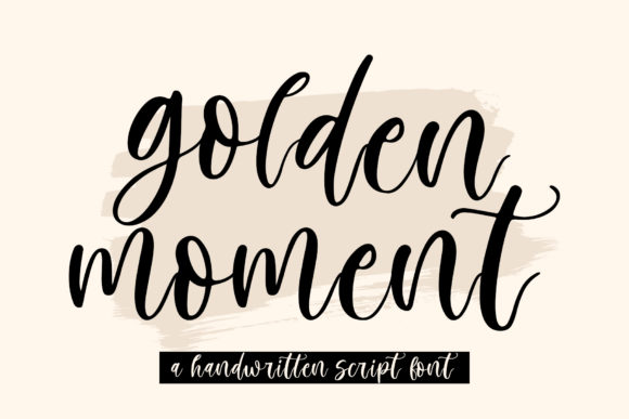 Golden Moment Font for Professional Branding