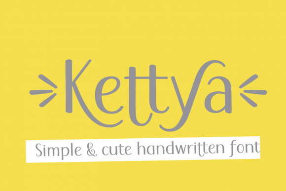 Kettya: A Handwritten Font for Editorial Design