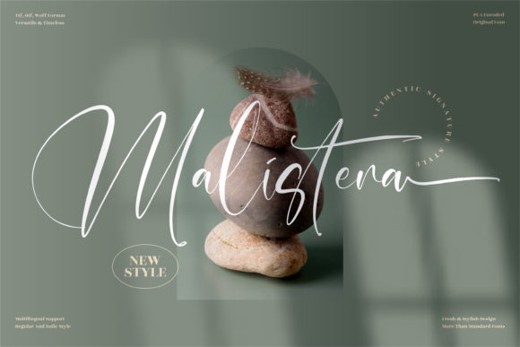 Malistera: A Script Font for Branding and Design Projects