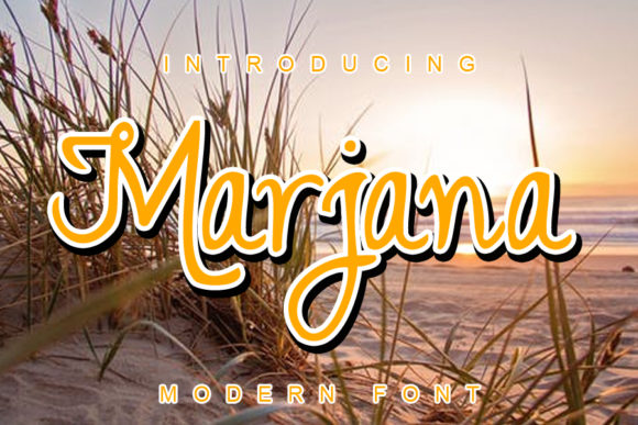 Marjana Font for Handmade and Commercial Craft Projects