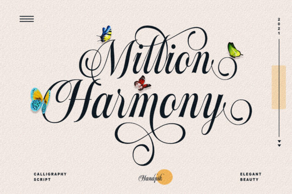 Million Harmony: A Script Font That Elevates Campaign Design