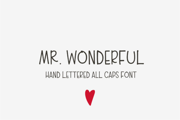 Mr. Wonderful Font for Authentic Visual Storytelling