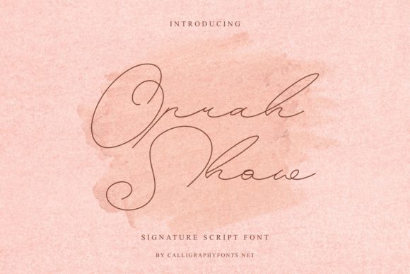 Oprah Show Font for a More Polished Brand Look