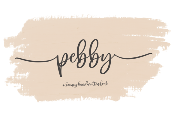 Pebby: A Handwritten Font That Elevates Brand Identity