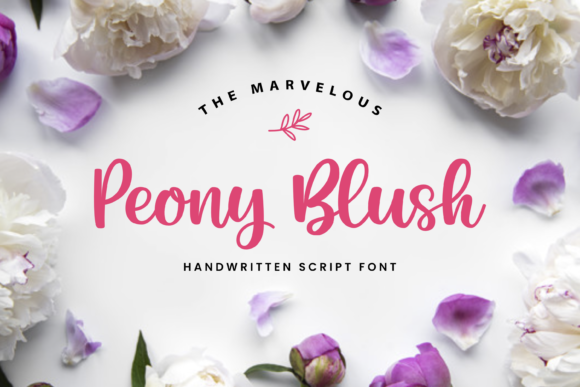 Peony Blush: A Sweet Script Font for Web Design