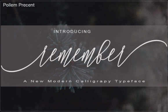 Remember Font for Editorial Design and Content Creation