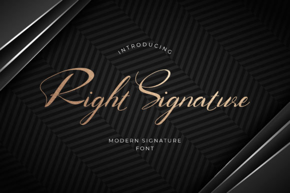 Right Signature: A Script Font for Modern Branding