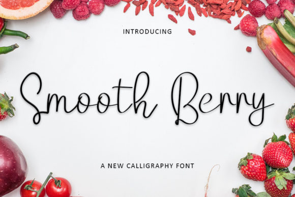 Smooth Berry: A Playful Script Font for Handmade Creations