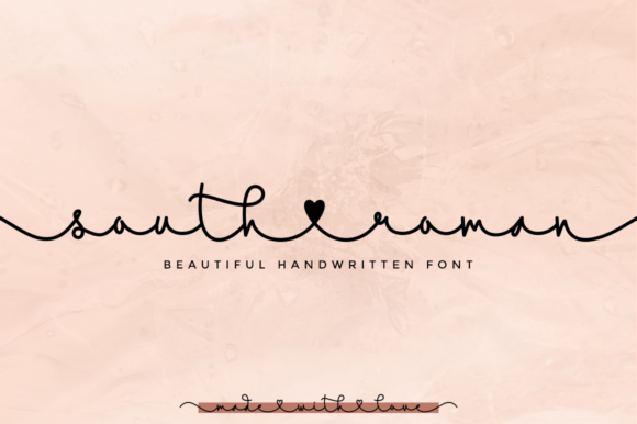 South Roman Font for Handmade Creations