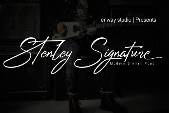Stenley Signature: A Polished Font for Branding Success